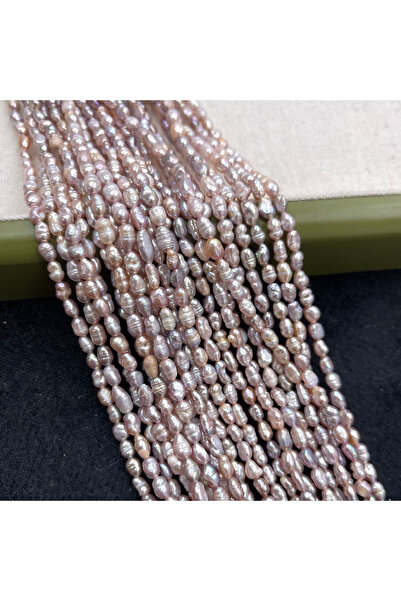 Choice 4-5mm Purple 4-5mm Purple Rice-shaped Pearl Semi-finished Natural Fres...