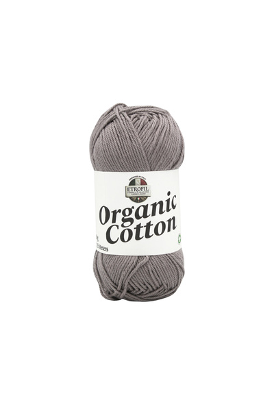 Etrofil Organic Cotton Knitting Yarn Light Gray 100% Organic Cotton 50g 125m ...
