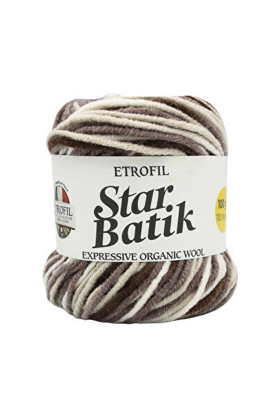 Etrofil Star Batik Knitting Yarn White Powder Rose Fuchsia 75% Premium Acryli...