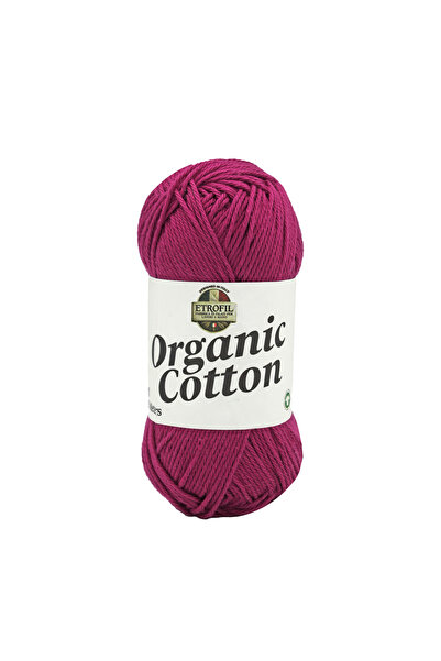 Etrofil Organic Cotton Knitting Yarn Strawberry Pink 100% Organic Cotton 50g ...