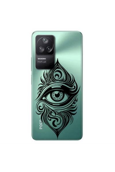 Other Xiaomi Poco F4 Eye patterned drawing Transparent Silicone TPU Θήκη
