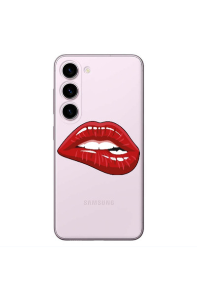 Other Samsung S23 Plus Shiny Lips Transparent Silicone TPU Θήκη