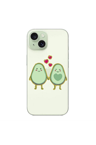 Other Apple iPhone 15 Plus Avocados Transparent Silicone TPU Θήκη