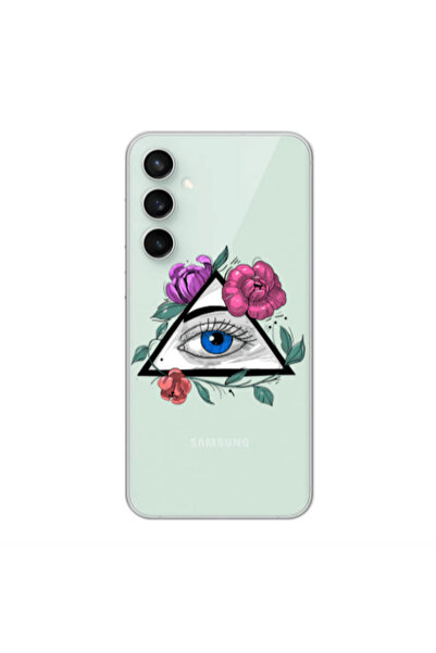 Other Samsung S24 Plus Eye and flower Transparent Silicone TPU Θήκη