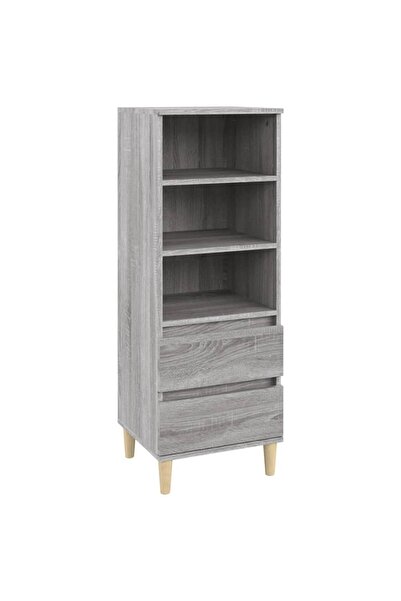 vidaxl Tall cabinet, sonoma grey, 40x36x110 cm, engineered wood