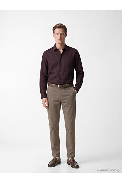LC Waikiki Nevavm Standard Fit Gabardine Men's Trousers with a Difference