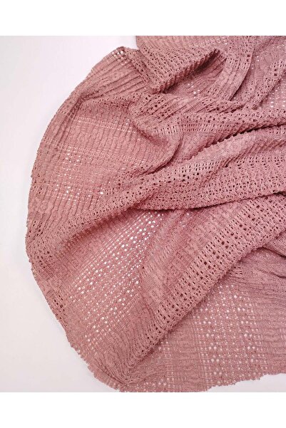 Kumaş Parça Dusty Rose Jersey Fabric Foam Textured Knitted Patterned Flexible...