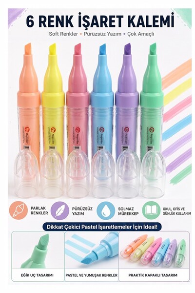 Artlantis Olovka za označavanje 6 boja 1 paket Fixpoint P-5175 pastelne boje ...