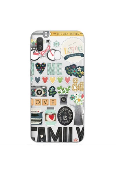 Other Samsung A40 Family love home Transparent Silicone TPU Θήκη