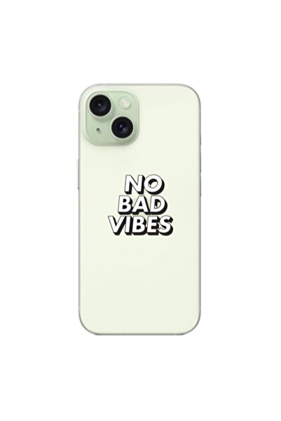 Other Apple iPhone 15 Plus No bad vibes Transparent Silicone TPU Θήκη