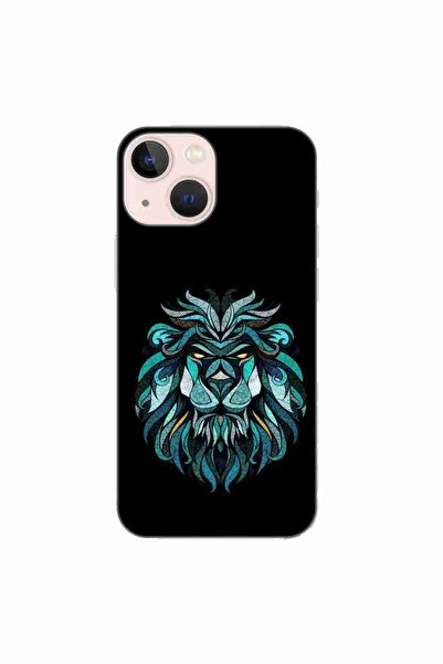 OEM Husa compatibila cu Apple iPhone 13 Mini Silicon Gel Tpu Model Abstract Lion