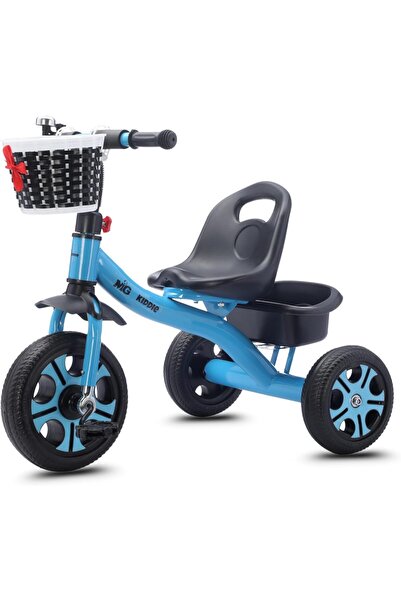 Generic MGT912 Kids Tricycle with Basket & Storage, Steel Frame, Anti-Slip Pe...