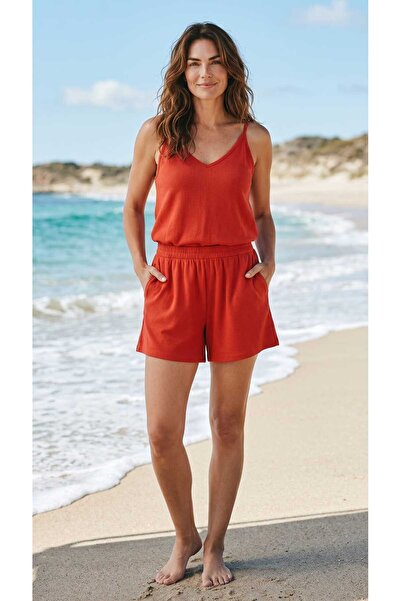 Nikitas Design Strappy Burumuk Fabric Shorts Set