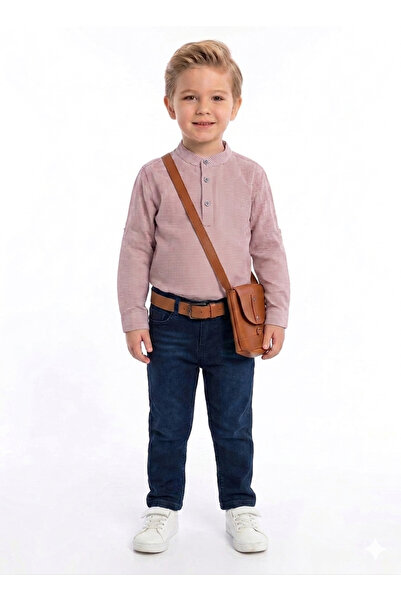 gülerçocuk Boys' Shirt and Denim Pants Combo Set - Stylish and Comfortable fo...