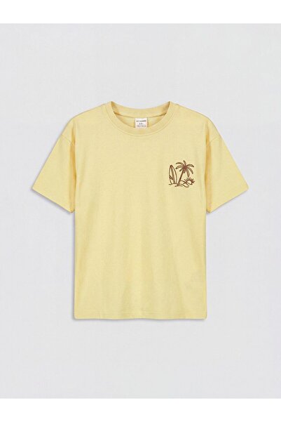 LC Waikiki Crew Neck Printed Boy's T-Shirt