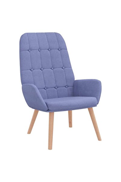 vidaxl Scaun de relaxare, jeans albastru, material textil