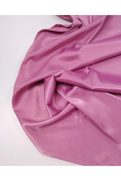 Kumaş Parça Pink Acetate Satin Fabric Lightweight Flexible Stylish Evening Dr...
