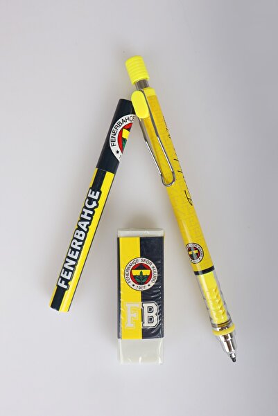 Fenerbahçe X Dekomus Licensed Pen, Eraser, and 0.7 mm Tip Tube Set