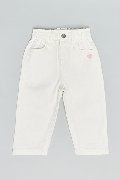 R&B Solid Pants with Button Closure
