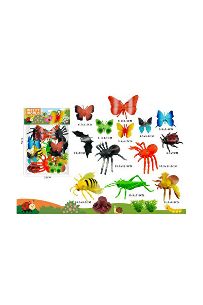 PlayFun Jucărie Set 13 Animale insecte Interactiv Cadou Copii