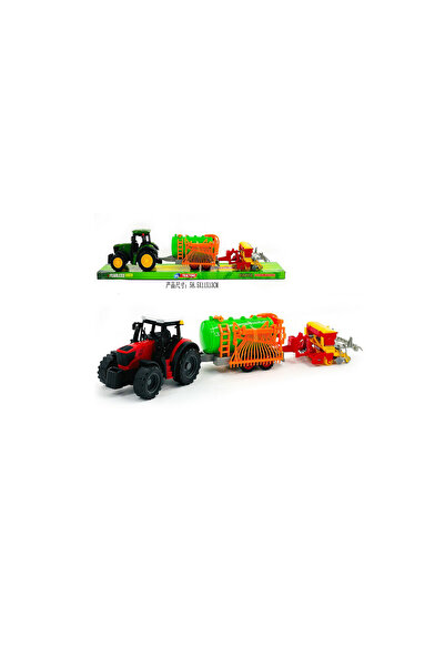 PlayFun Tractor Jucărie Fermă Funcțional Detașabil Plastic Cadou Băieți