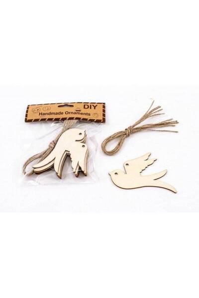 OEM Ornament Lemn Natur Randunica 6/Set