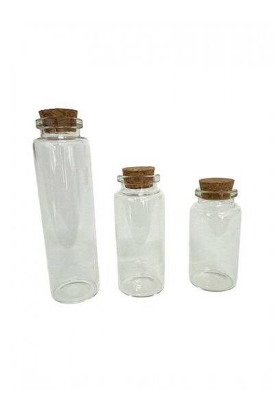 OEM Baptism or Wedding Testimony Glass Cork Stopper 2.8/5 Cm 6 cm