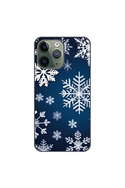 OEM Husa compatibila cu Apple iPhone 11 Pro Silicon Gel Tpu Model Fulgi de Nea