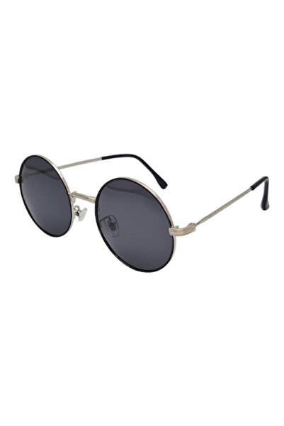 Tia Accesorii Polarized Sunglasses, round, retro John Lennon, P1607, black si...