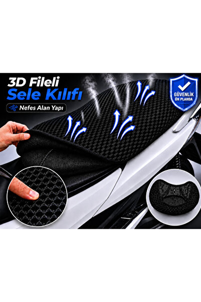 Vi Caro RKS SRV250 VS Husă pentru șa motocicletă Husă pentru șa din plasă 3D ...
