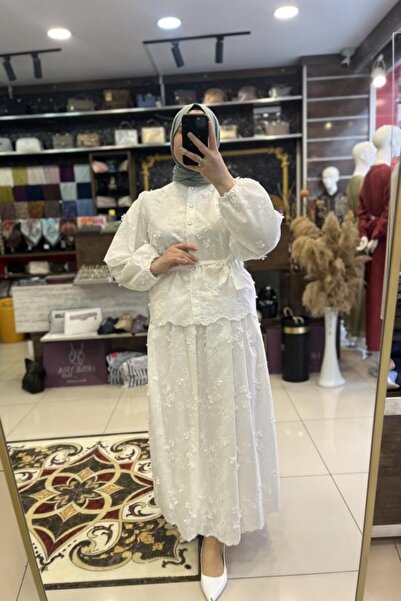 HÜMEYRA BUTİK 3D Brode Skirt Suit