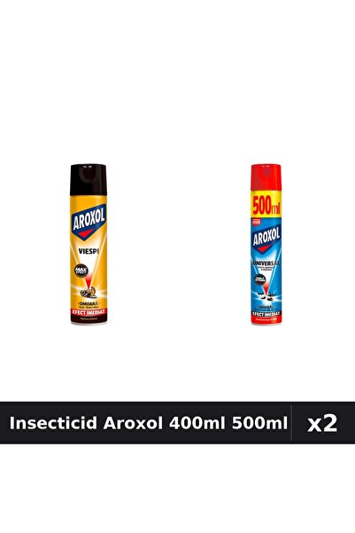 Aroxol Set 2 Spray Insecticid 400ml 500ml - Anti Gandaci, Tantari, Muste
