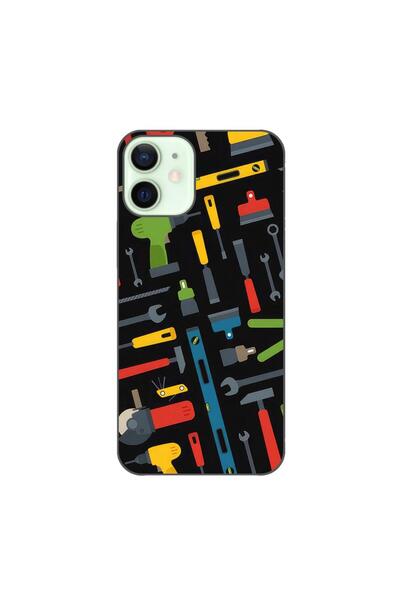OEM Husa compatibila cu Apple iPhone 12 Mini Silicon Gel Tpu Model Unelte Pat...