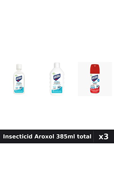 Aroxol Set 3 Insecticid și Repelent 85ml, 100ml, 200ml - Protecție Anti-Insecte