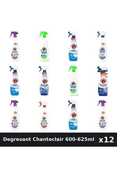 Chanteclair Set 12 Degresant Universal 600-625ml - 8 Arome Asortate Curatenie...