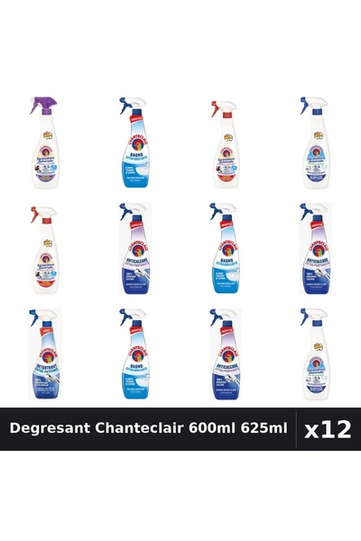 Chanteclair Set 12 Degresant Universal 600ml 625ml - 6 Arome, Anticalcar, Det...