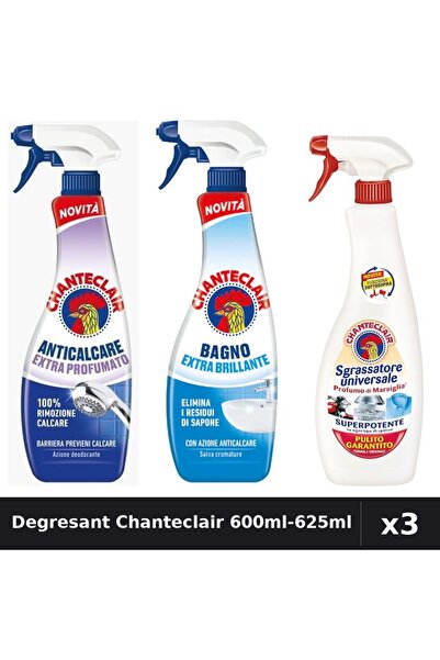 Chanteclair Set 3 Degresant Universal 600ml-625ml - Marsilia, Parfumat, Străl...