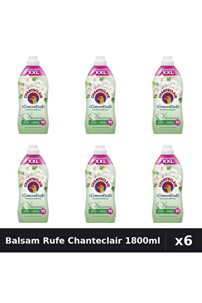 Chanteclair Set 6 Balsam Rufe 1800ml - Mosc Alb, 90 Spălări - Îngrijire Rufe