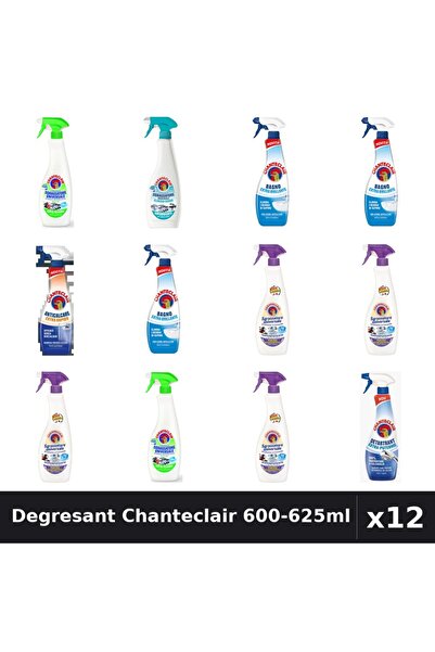 Chanteclair Set 12 Degresant Universal 600-625ml - Lămâie, Lavandă, Mosc Alb