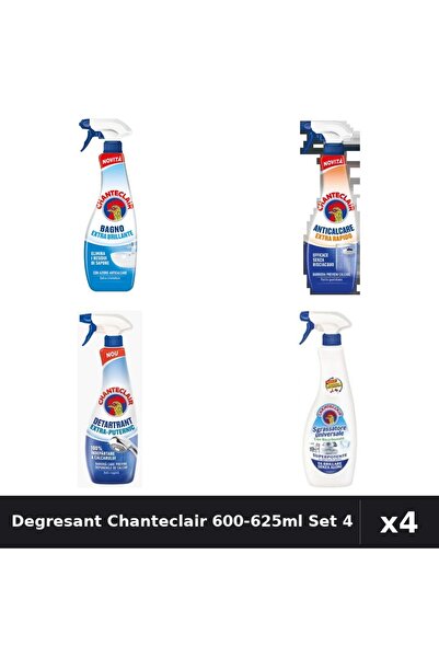 Chanteclair Set 4 Degresant Universal 600-625ml - Bicarbonat, Anticalcar, Det...