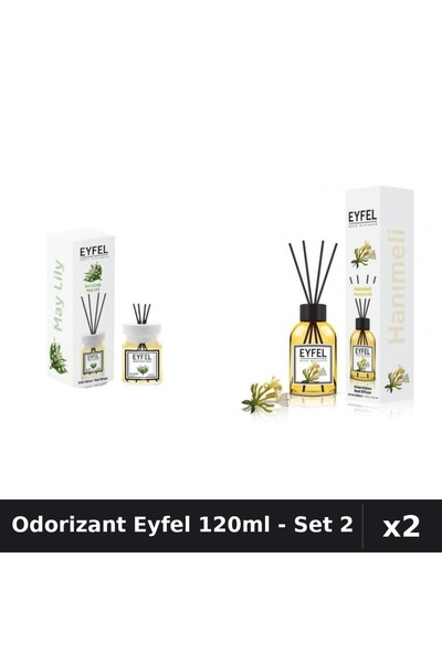 Eyfel Set 2 Odorizant Camera Betisoare 120ml - Lacramioare, Mâna Maicii Domnului