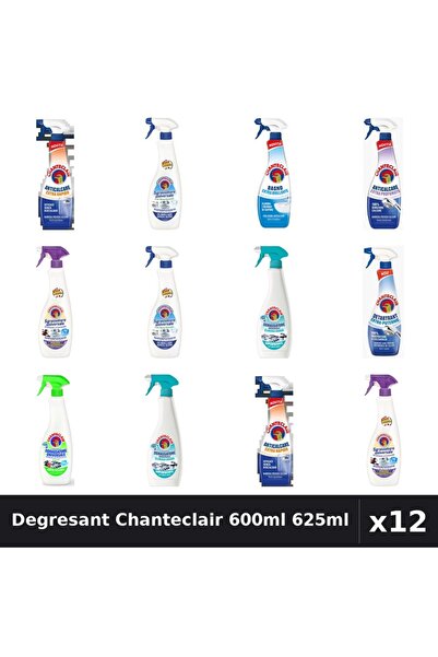 Chanteclair Set 12 Degresant Universal 600ml 625ml - 9 Arome Asortate Curatenie