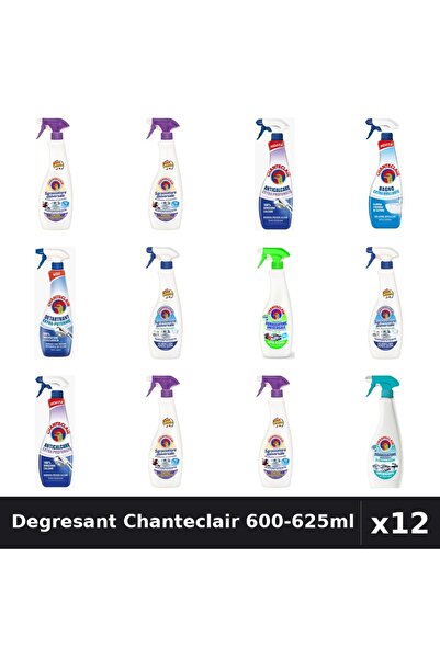 Chanteclair Set 12 Degresant Universal 600-625ml - 8 Arome, Anticalcar, Detar...