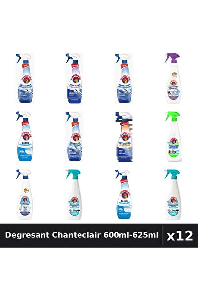 Chanteclair Set 12 Degresant Universal 600ml-625ml - Lavanda, Lamaie, Bicarbo...
