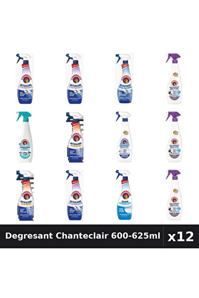 Chanteclair Set 12 Degresant Universal 600-625ml - 8 Arome, Anticalcar, Detar...