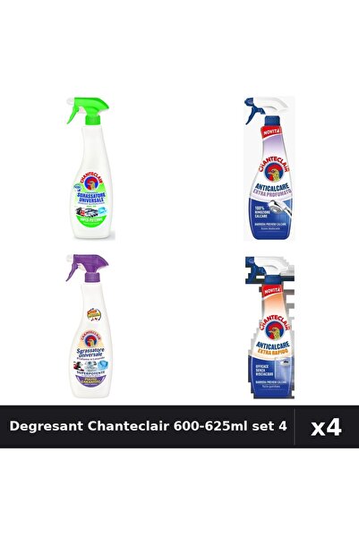Chanteclair Pachet 4 Degresant Universal 600-625ml - Lămâie, Mosc Alb, Antica...