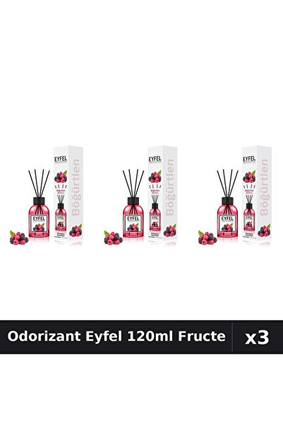 Eyfel Set 3 Odorizant Cameră Betisoare 120ml - Fructe de Pădure
