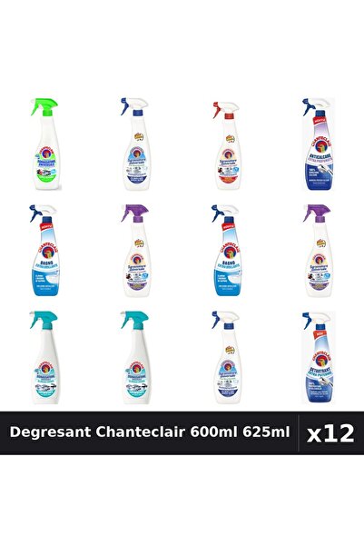 Chanteclair Set 12 Degresant Universal 600ml-625ml - 8 Arome, Anticalcar, Det...