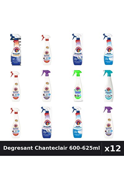Chanteclair Set 12 Degresant Universal 600-625ml - 8 Arome, Anticalcar, Marsilia