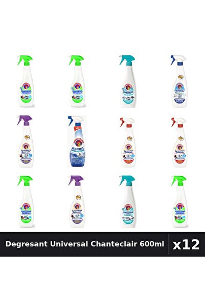Chanteclair Set 12 Degresant Universal 600ml - 6 Arome, Lamaie, Marsilia, Mosc